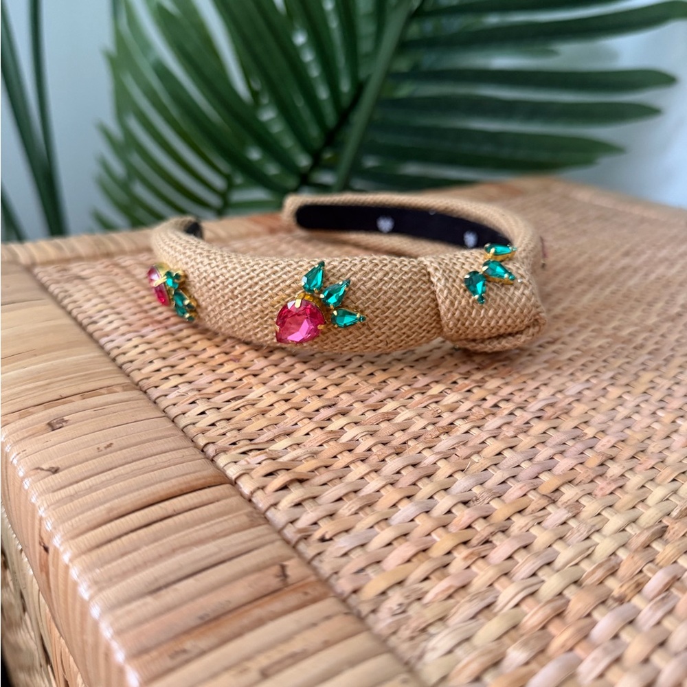 Lele Sadoughi strawberry girls headband